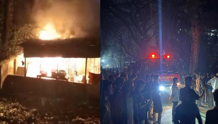 সিলিন্ডার বিস্ফোরণে ঢাকা বিশ্ববিদ্যালয়ের বিজয় একাত্তর হলে আগুন